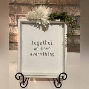 Wedding Decor Sign Flowers